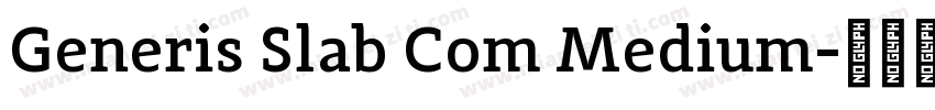 Generis Slab Com Medium字体转换